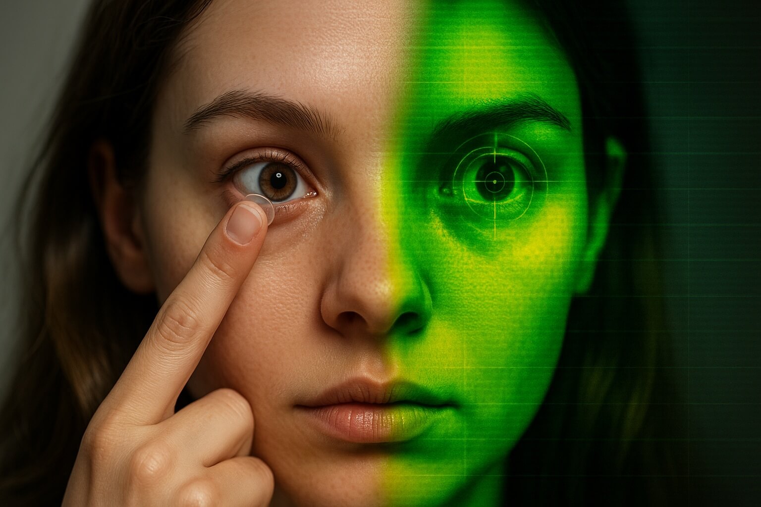 Созданы контактные линзы, которые позволяют видеть в темноте даже с закрытыми глазами. Китайские ученые уверяют, что их линзы ночного видения работают даже если закрыть глаза. Фото.