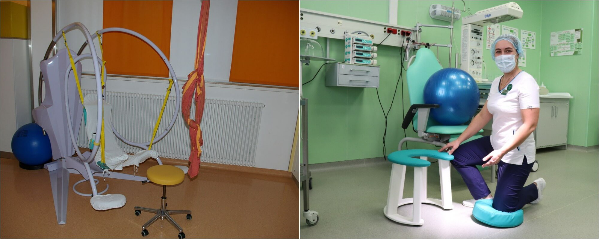 Почему женщины снова выбирают вертикальные роды. Примеры современного оборудования. Источники изображений: en.wikipedia.org, vk.com. Фото.