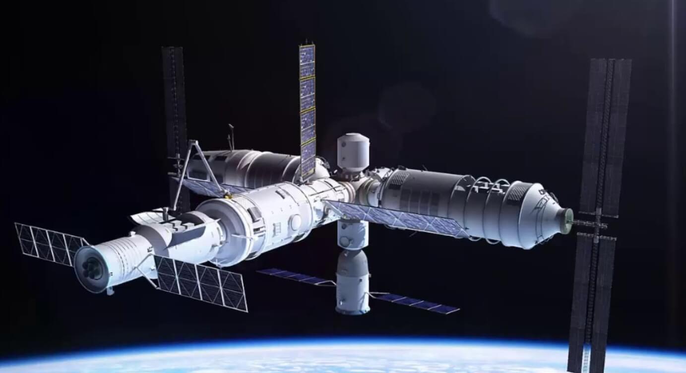 В космосе найден новый вид бактерий. Китайская орбитальная станция «Тяньгун». Источник изображения: livescience.com. Фото.