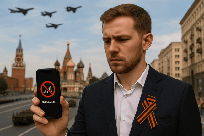 Почему на 9 Мая пропадает интернет и мобильная связь — и что с этим делать? Фото.