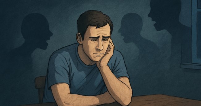 Почему некоторые люди слышат голоса, когда остаются одни. Фото.