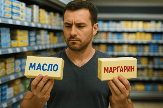 Масло или маргарин: что на самом деле лучше? Фото.