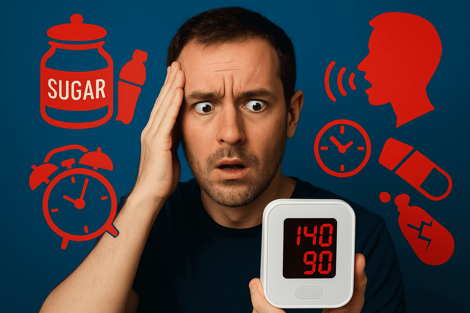 От разговоров до обезвоживания — неочевидные враги вашего здоровья, которые повышают давление. Фото.