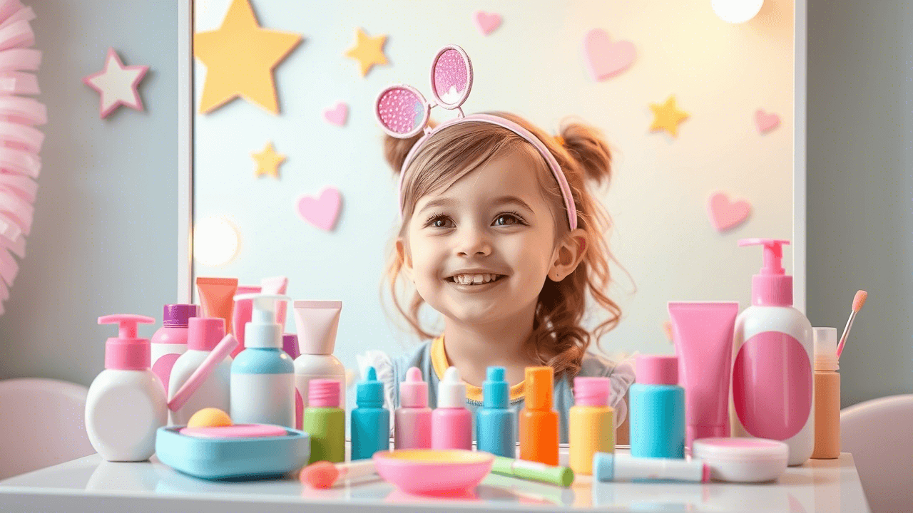 Опасные вещества в составе детской косметики. Даже детская косметика часто содержит опасные вещества. Фото.
