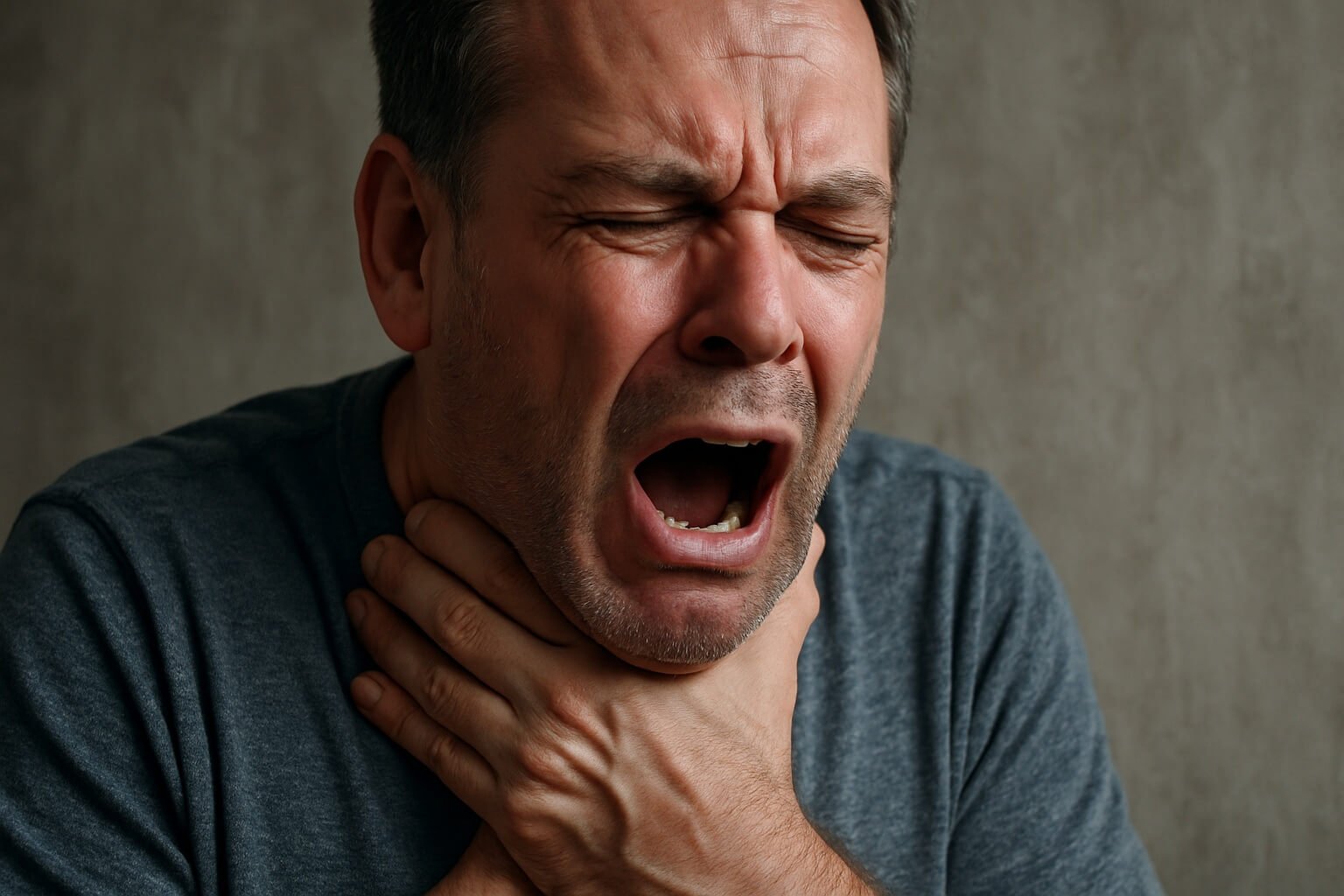 Стало нечем дышать. Одышка, хрипы и посинение кожи — опасные признаки дыхательной недостаточности. Фото.