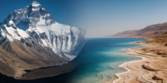 Самая высокая точка на Земле — Эверест. А какая самая низкая? Фото.