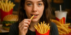 Ученые определили безопасную порцию картошки фри. Фото.