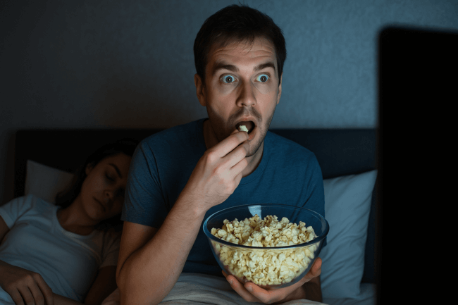 Почему сериалы особенно затягивают по вечерам и что с этим делать?! Фото.