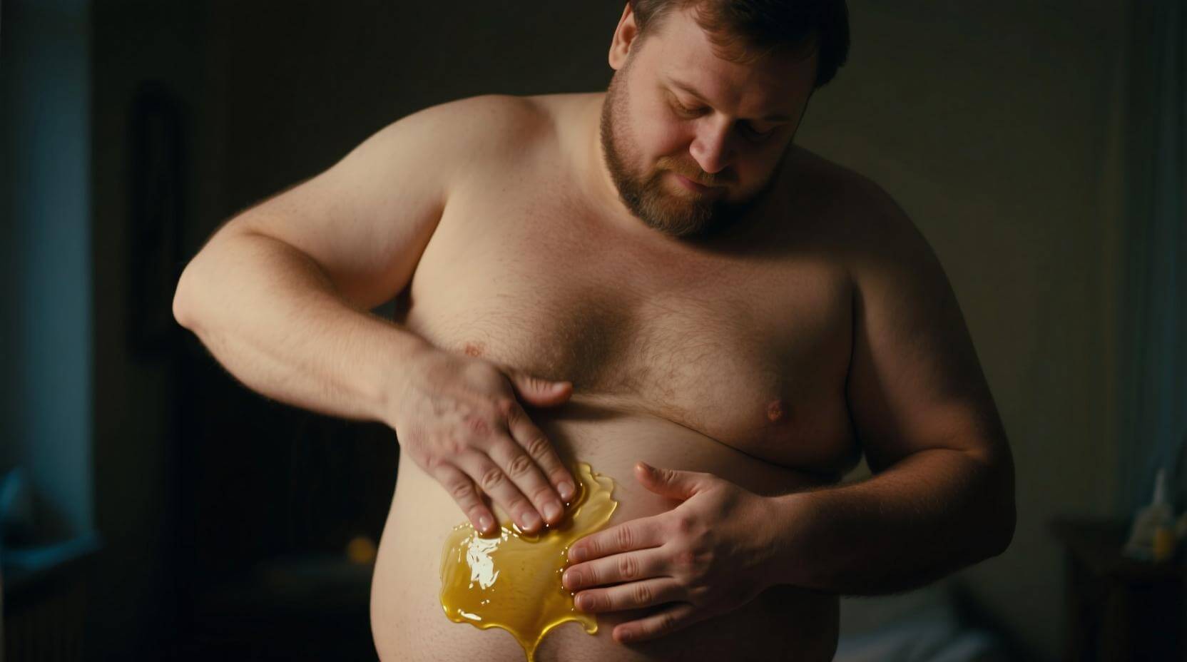 Красота и фигура — рекомендации без научной основы. Касторовое масло рекомендуют наносить на живот для сжигания жира, но этому нет научных подтверждений. Фото.