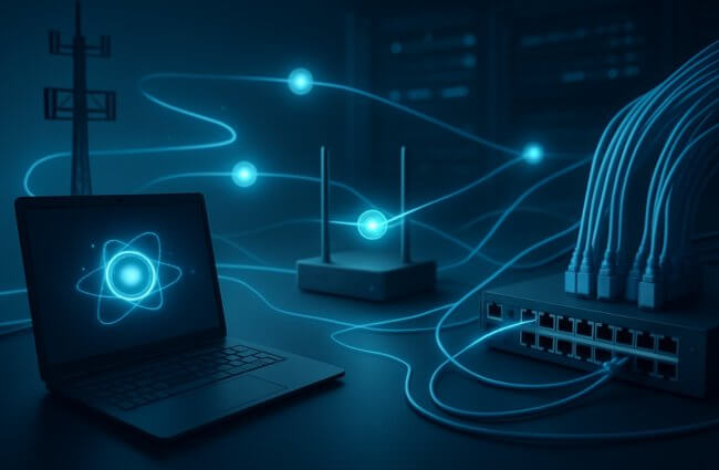 Квантовый интернет больше не фантастика — он может работать так же, как Wi-Fi. Фото.