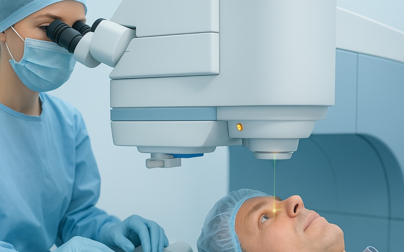 Лазерная коррекция зрения имеет ряд недостатков. Фото.