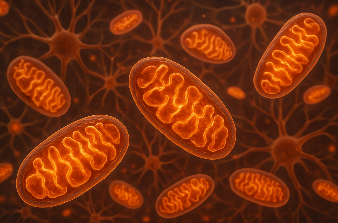 «Уставшие» митохондрии начинают вырабатывать опасные молекулы, которые разрушают клетки. Фото.