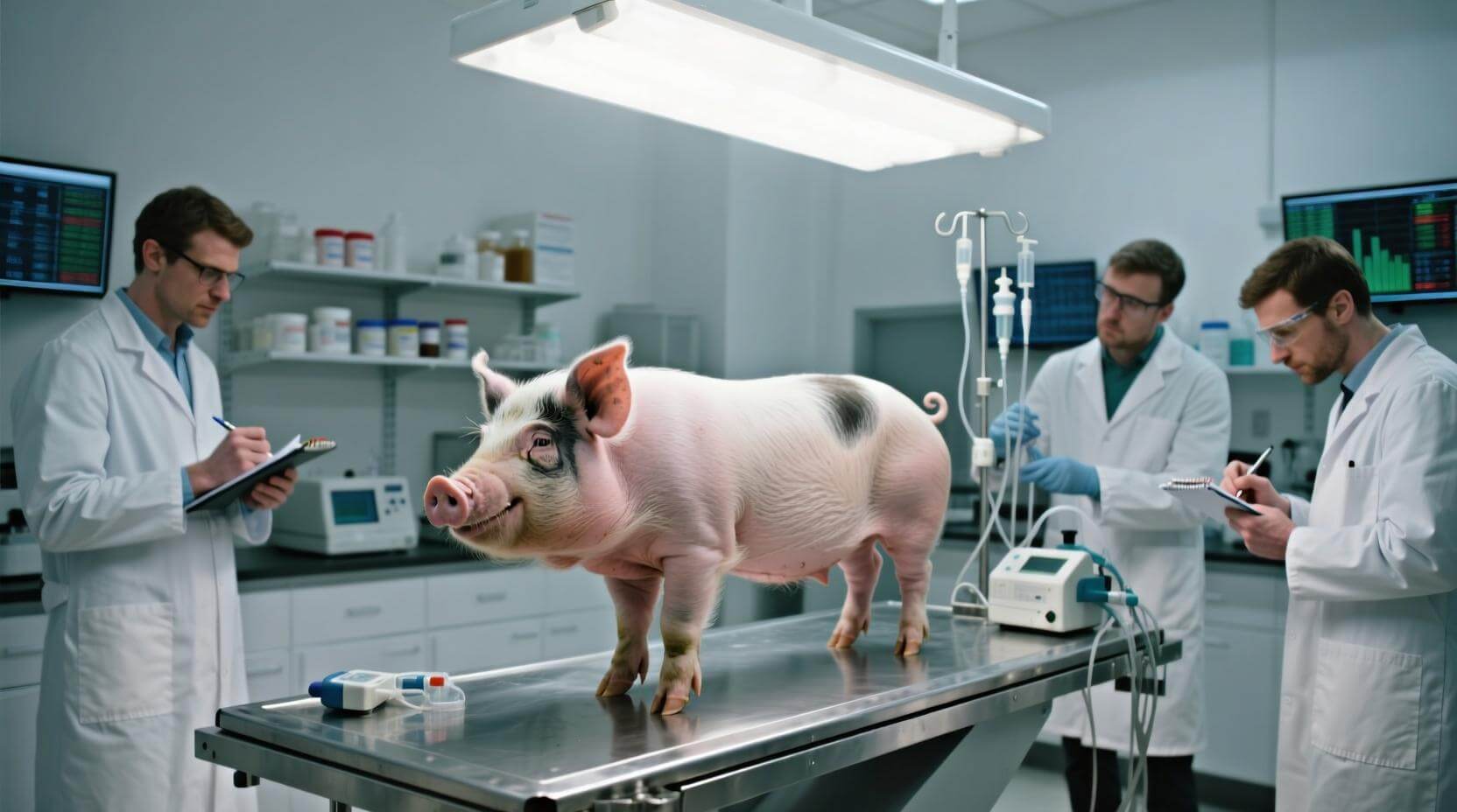 Как прошел эксперимент с пересадкой легкого. Ученые работают над тем, чтобы сделать свиные органы максимально совместимыми с человеческими. Фото.