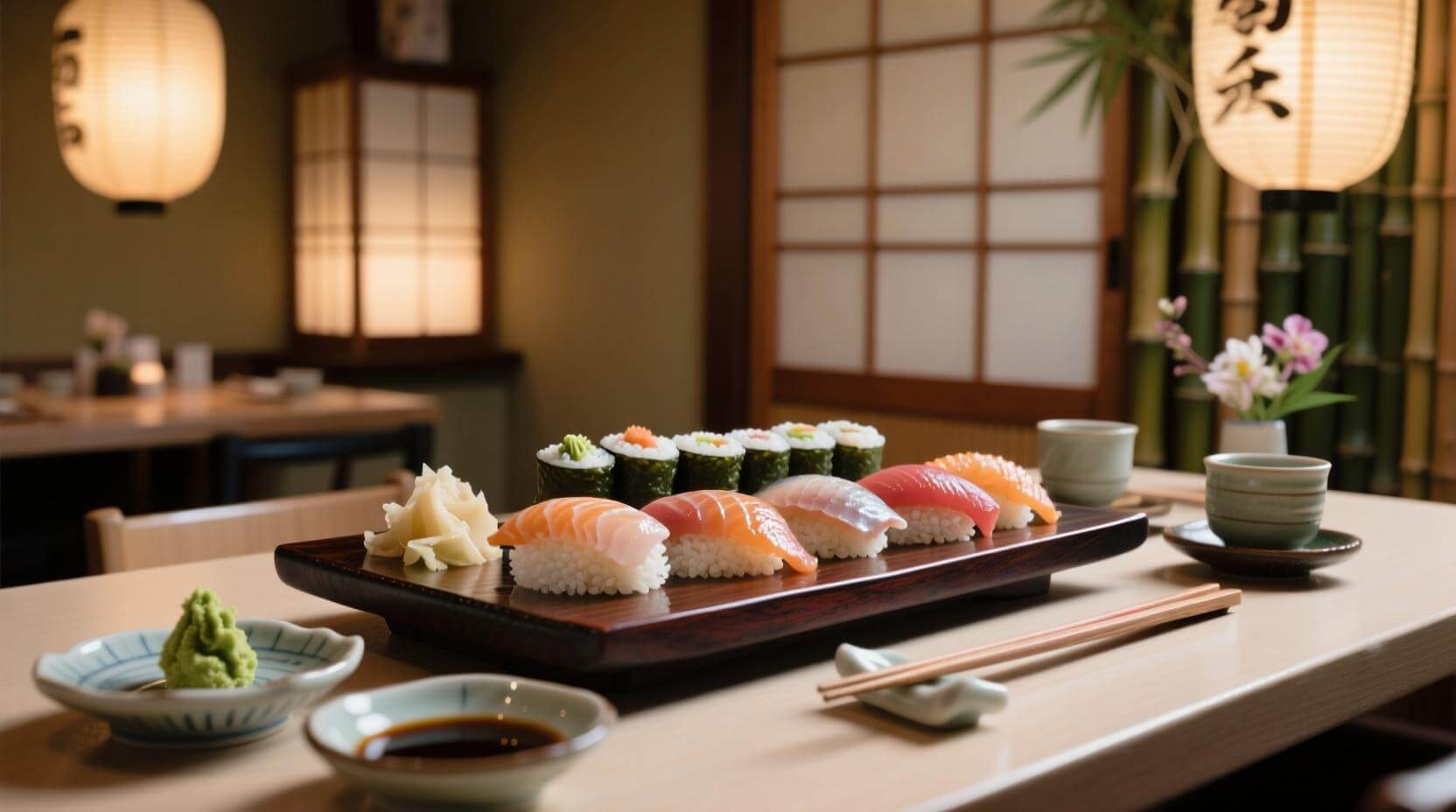 В XX веке суши распространились по всему миру. Фото.