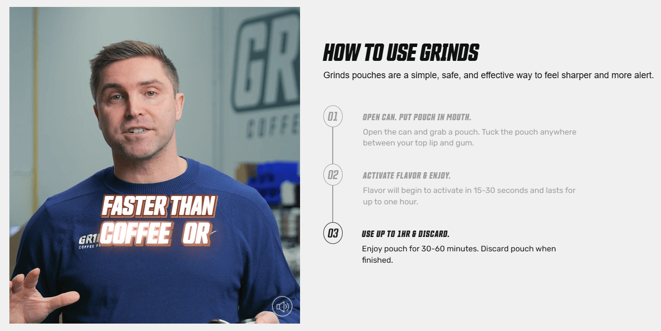 На сайте Grinds имеются подробные инструкции «что, когда и как». Источник изображения: getgrinds.com. Фото.
