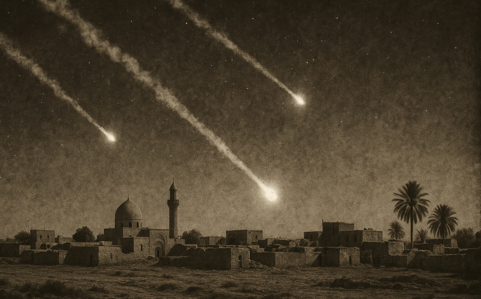 Падение метеоритов длилось около десяти минут и напоминало «дождь» из камней. Фото.