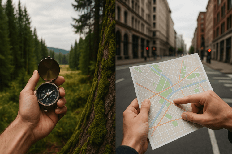 Как ориентироваться без GPS и навигатора: 6 простых способов, которые помогут найти дорогу. Вот шесть простых приёмов ориентирования на местности, которые стоит знать каждому. Как ориентироваться без GPS и навигатора: 6 простых способов, которые помогут найти дорогу. Вот шесть простых приёмов ориентирования на местности, которые стоит знать каждому. Фото.