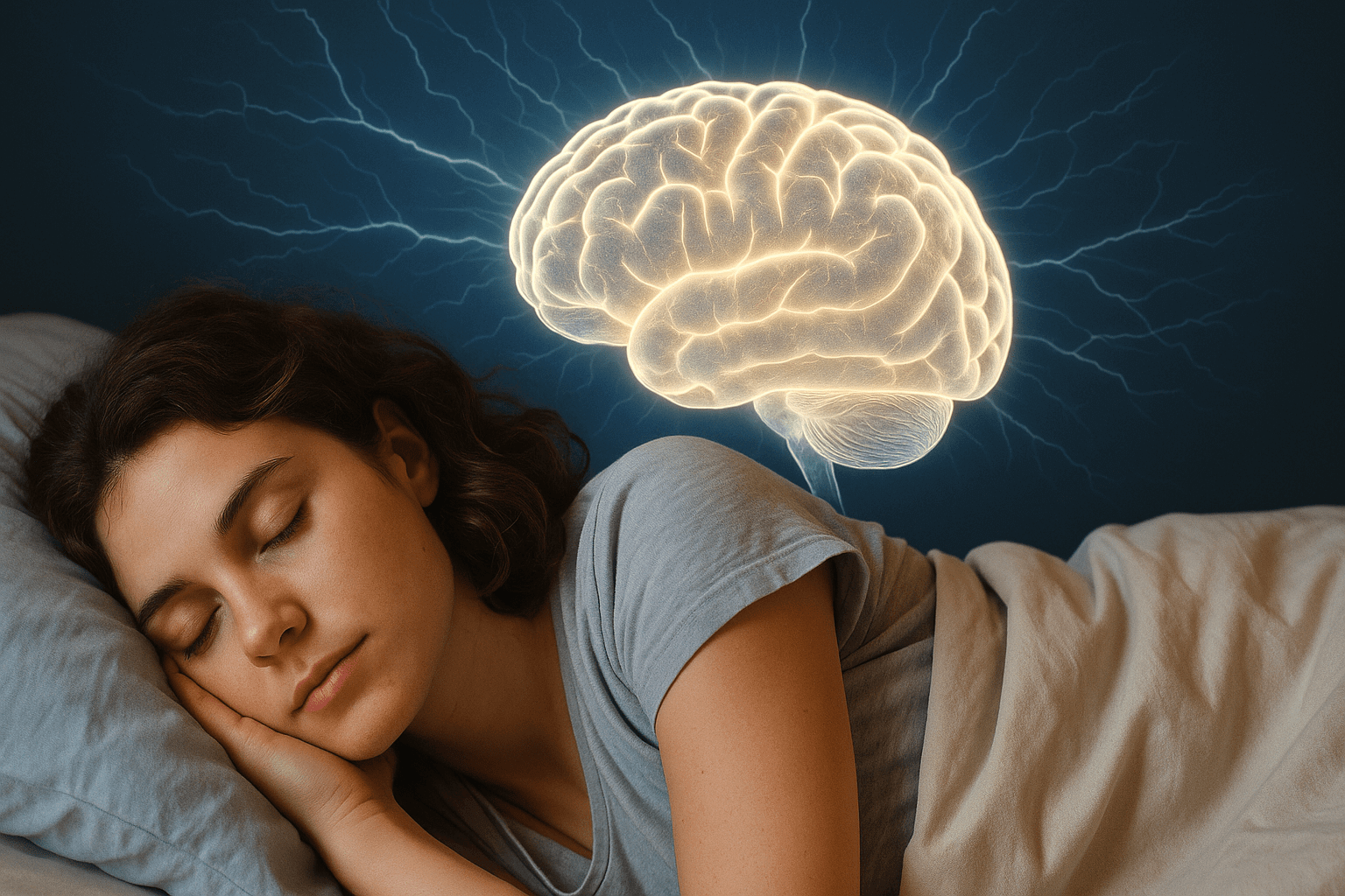 Как появляются сны. Во сне мозг остаётся активным и занятым важными задачами. Фото.