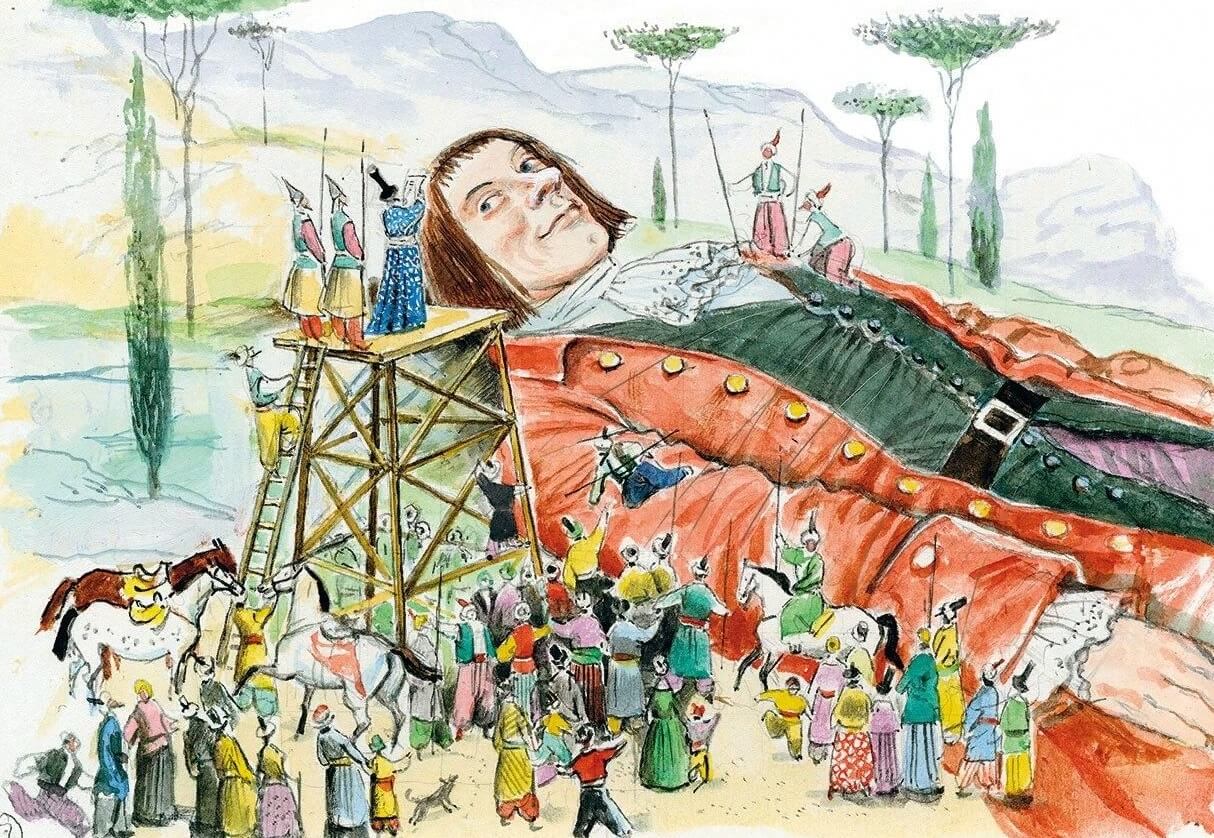 Кто такие лилипуты. Иллюстрация к «Путешествиям Гулливера». Источник изображения: culture.ru. Фото.
