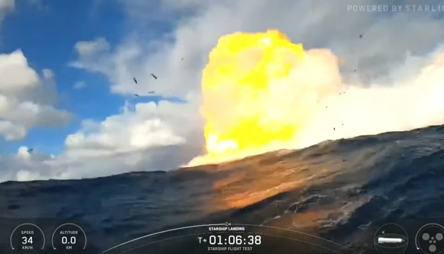 SpaceX устроила шоу: десятый полет Starship завершился взрывом в океане