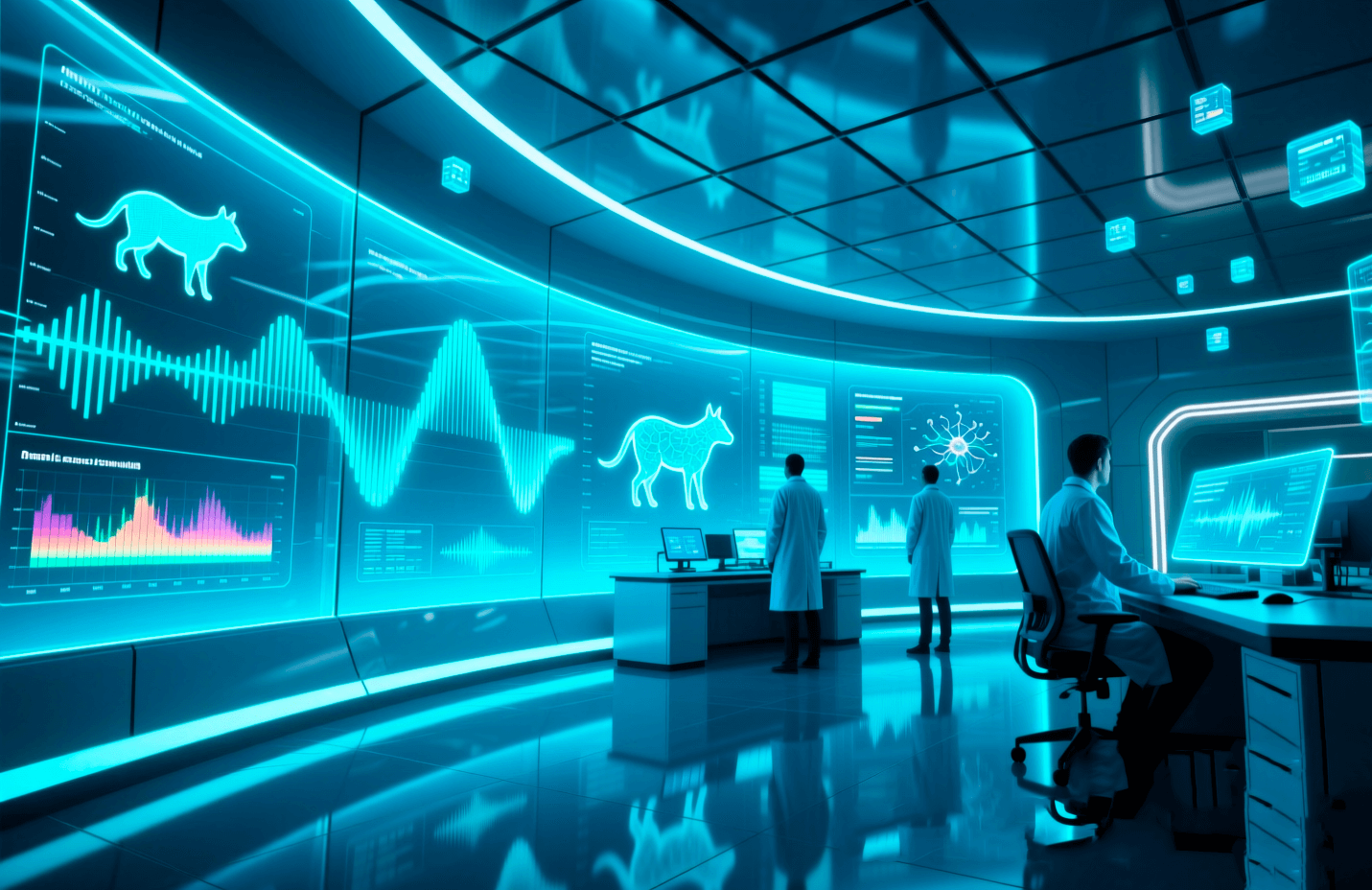 Перевод животных при помощи ИИ. Современные ИИ системы могут помочь с «переводом» языка животных на человеческий. Фото.