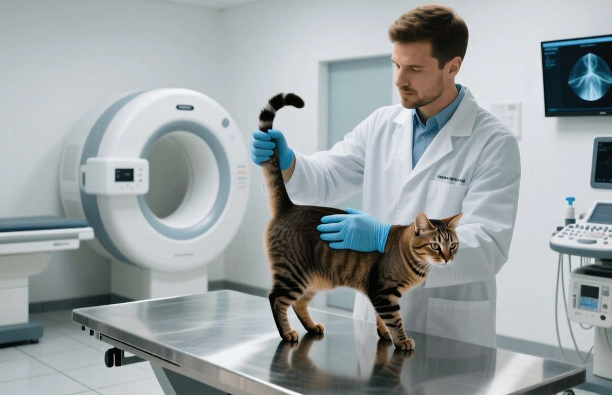 Что будет, если кошка сломает хвост. Травмы хвоста могут причинить серьезный вред кошке. Фото.