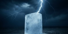 Лед может генерировать электричество — теперь понятно, как возникают молнии. Фото.