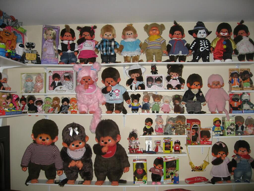 Мончичи сегодня: новое поколение коллекционеров и мода на старое. Частная коллекция Monchhichi. Источник изображения: flickr.com. Фото.