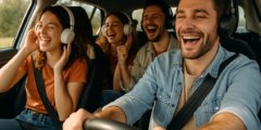 Как веселая музыка в автомобиле может защитить вас от неприятных симптомов укачивания. Фото.