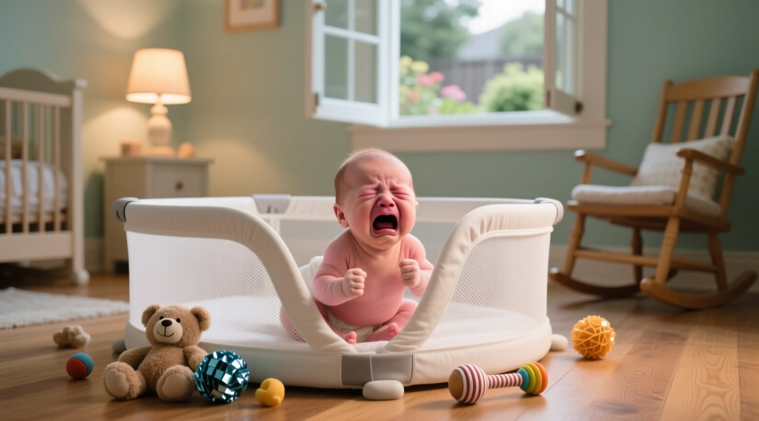 Плач ребенка не содержит никакой информации. Фото.