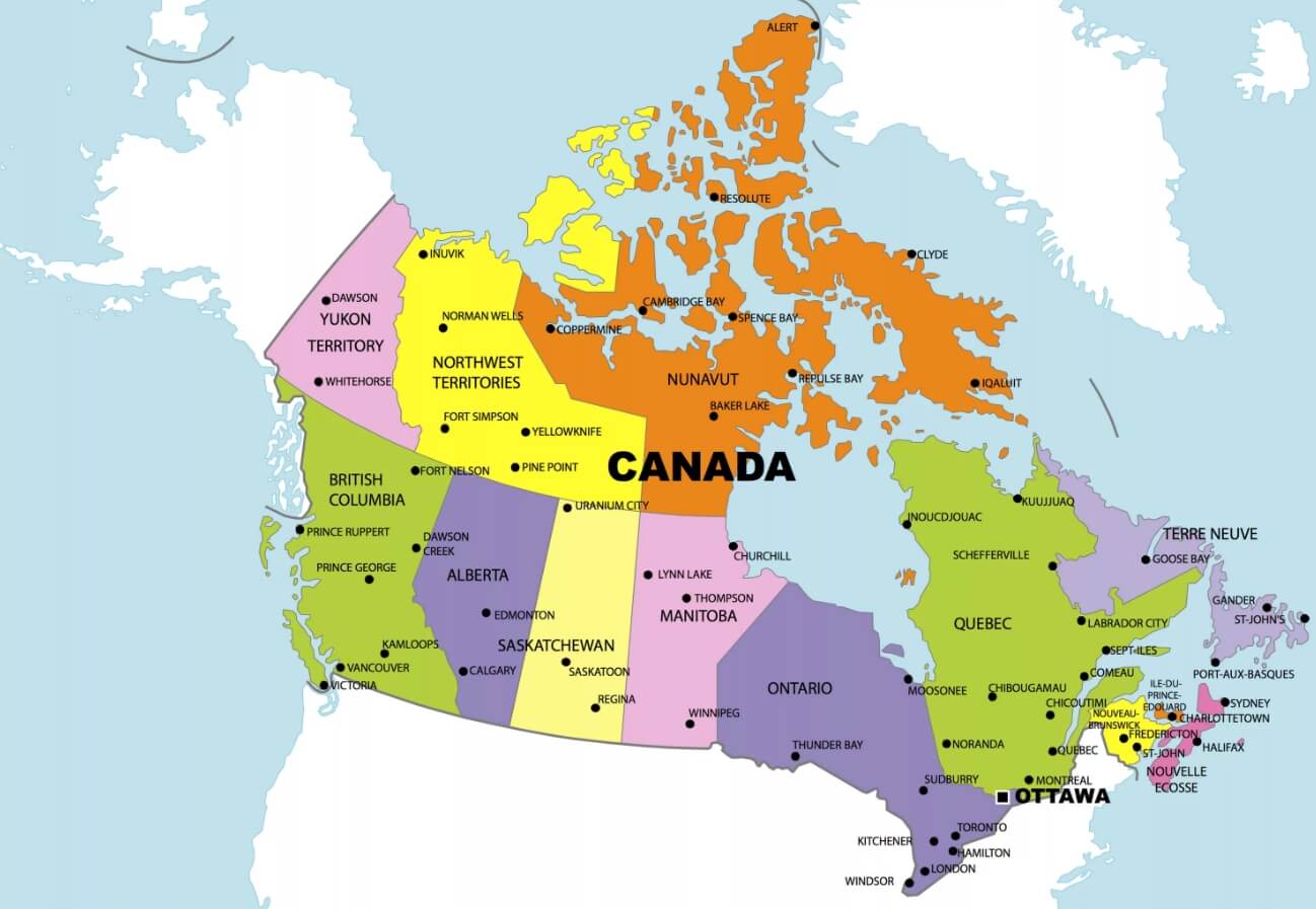 Найти сундук с золотом не просто. Посмотрите на карту Канады — каков шанс найти там небольшой сундук? Источник изображения: amf3.org. Фото.