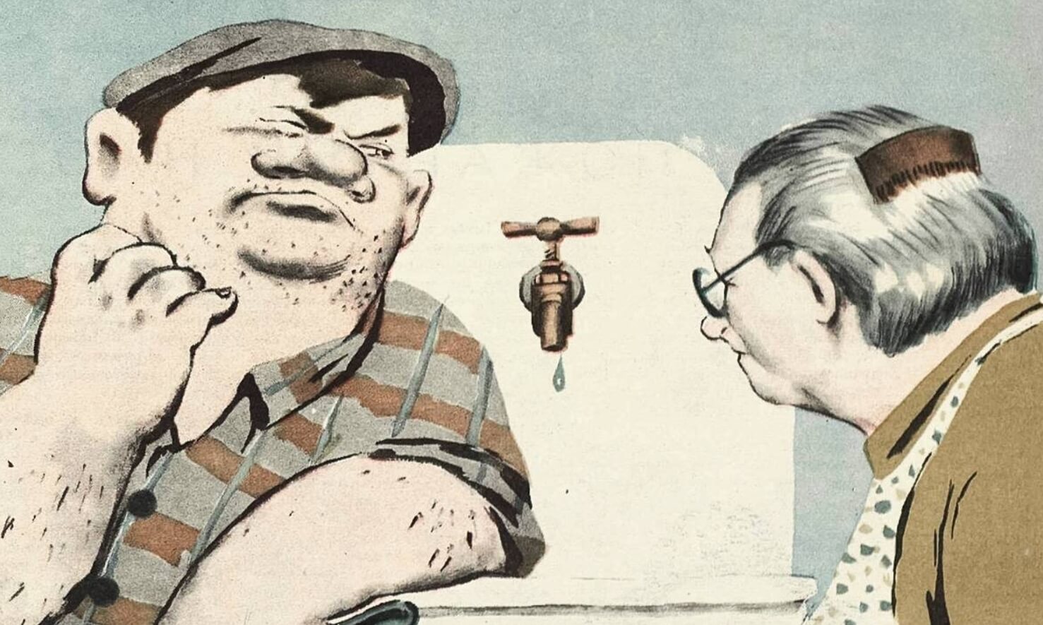 Ремонт крана и другой сантехники были обязательным навыком каждого мужчины. Источник изображения: dzen.ru. Фото.