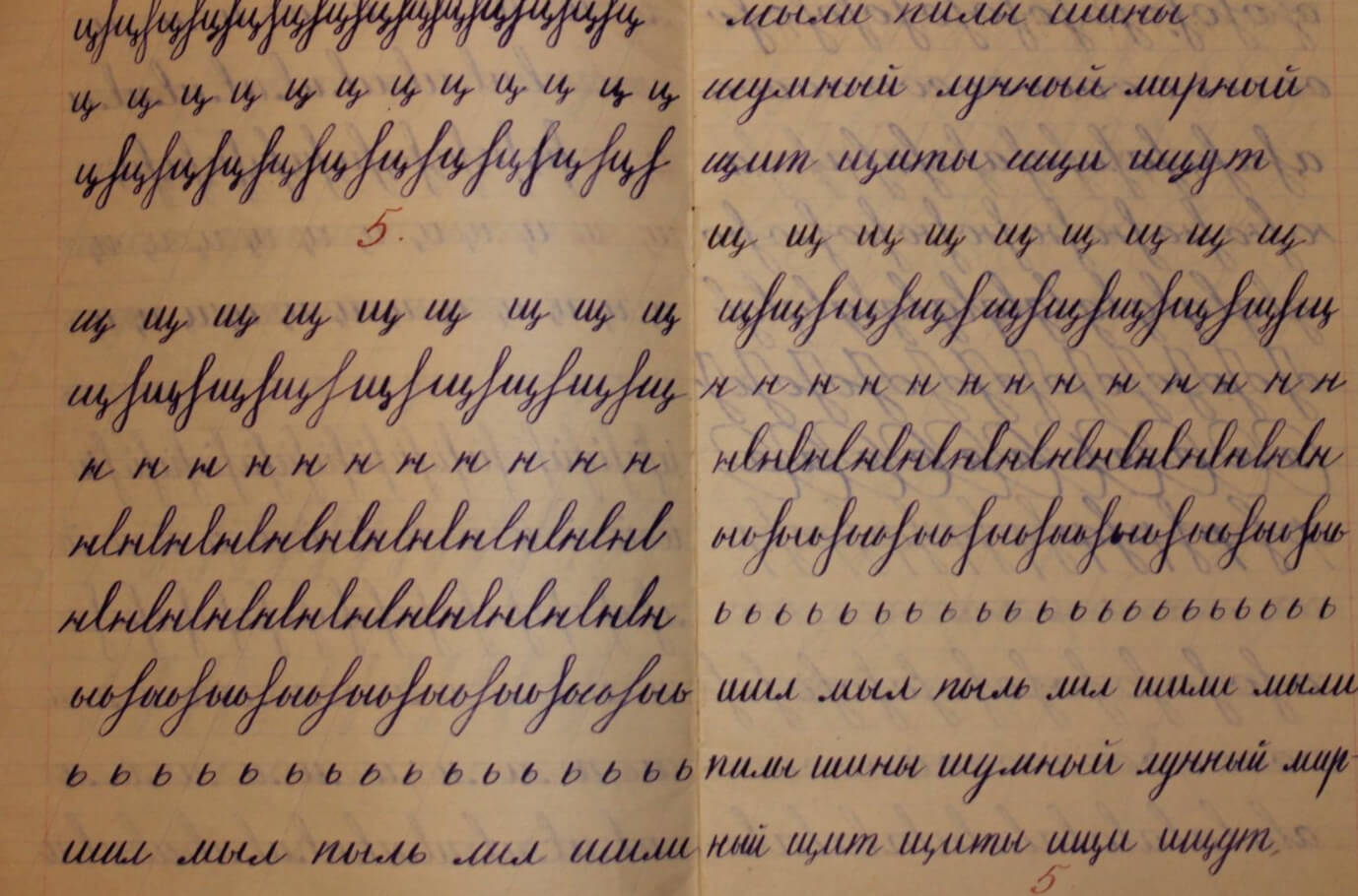 Линовка и поля тетрадей. Почерк советского школьника. Источник фотографии: yaplakal.com. Фото.