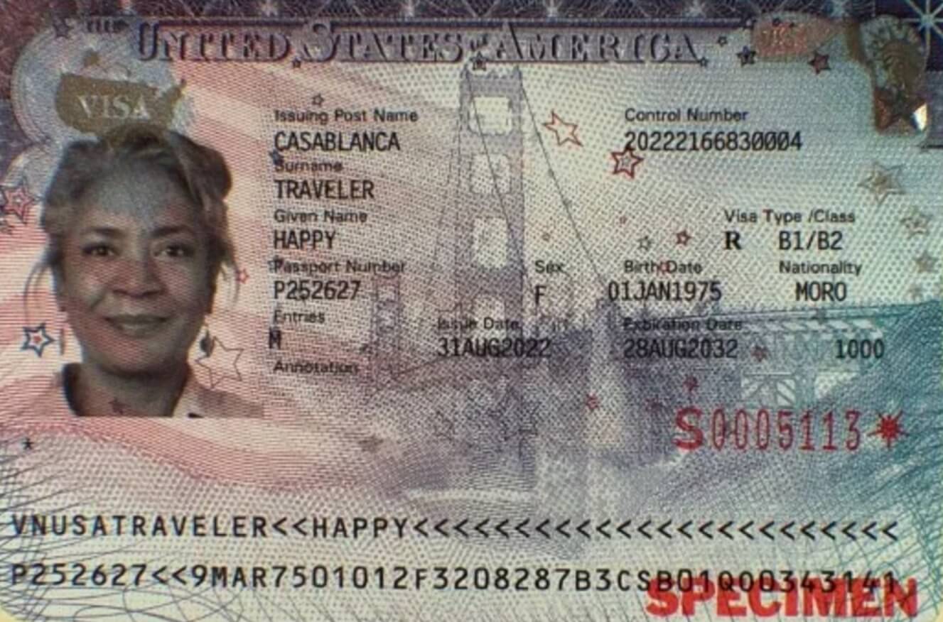 Зачем нужны визы сегодня. Образец туристической визы в США. Источник изображения: wikipedia.org. Фото.