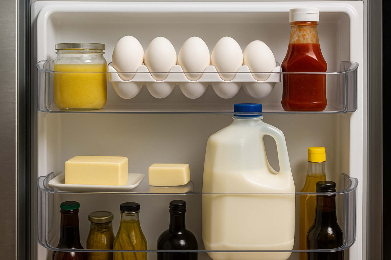 Продукты, которые вы зря храните в дверце холодильника Продукты, которые вы зря храните в дверце холодильника