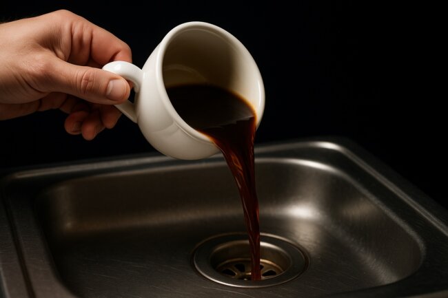 Почему нельзя выливать кофе в канализацию. Почему нельзя выливать кофе в канализацию. Фото.