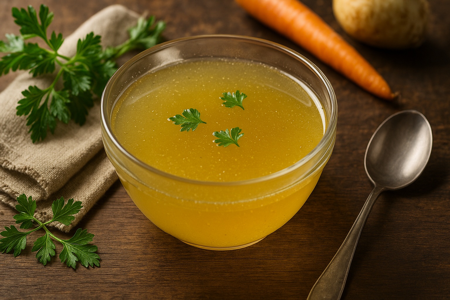 Считается, что куриный бульон способен убивать бактерии. Фото.