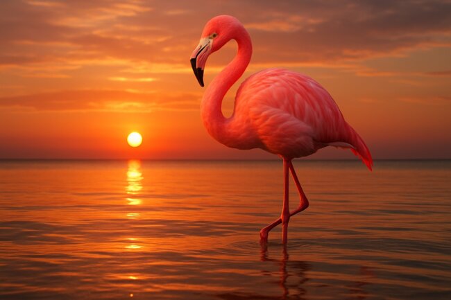 Почему фламинго розовые и стоят на одной ноге: самое подробное объяснение. Фото.