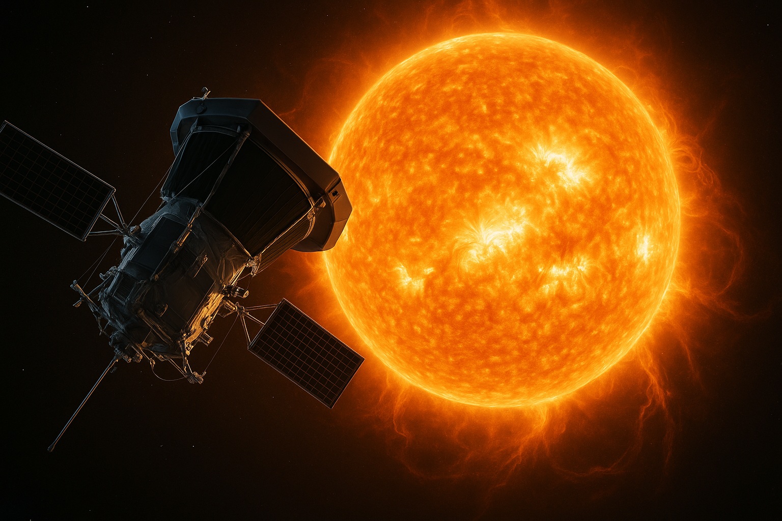 Солнечный зонд Parker Solar Probe движется со скоростью 692 000 км/ч. Фото.