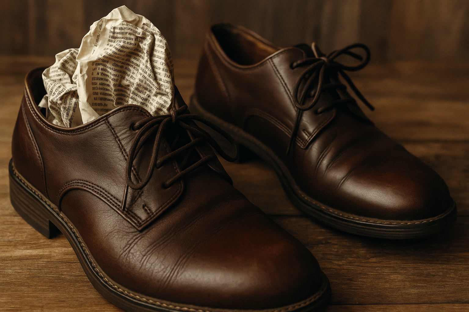 Как газеты помогали ухаживать за обувью в СССР. Это был хороший и действенный способ в те времена, но сегодня он не настолько эффективен — дело в самих газетах. Фото.