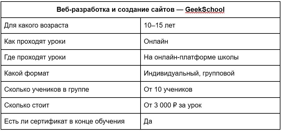 Веб-разработка и создание сайтов — GeekSchool. Особенности обучения в GeekSchool. Фото.