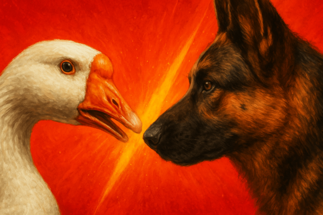 Гусь или собака: кто лучше охраняет дом и участок? Фото.