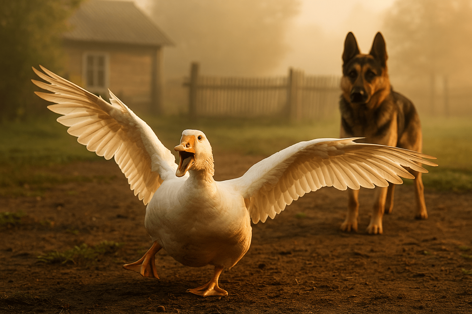 Гусь или собака: кто лучше охраняет дом и участок?