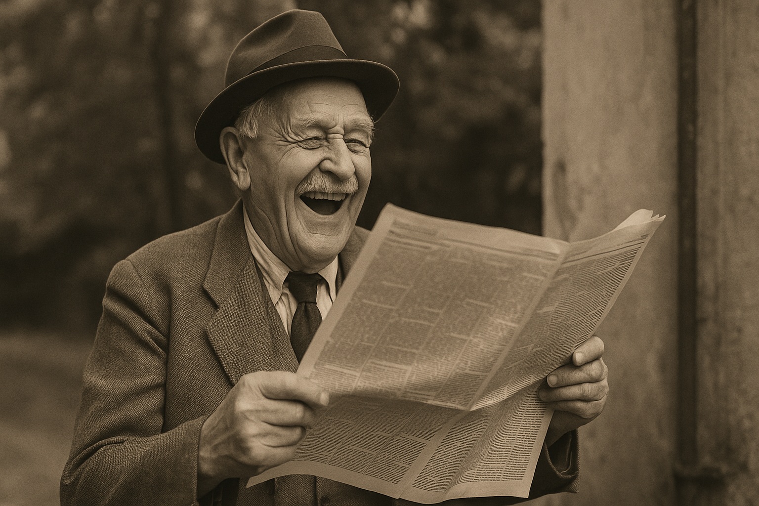 Артур Кобкрофт: смех над ценами довел до смерти. Иногда новости тоже могут вызывать приступы смеха. Фото.