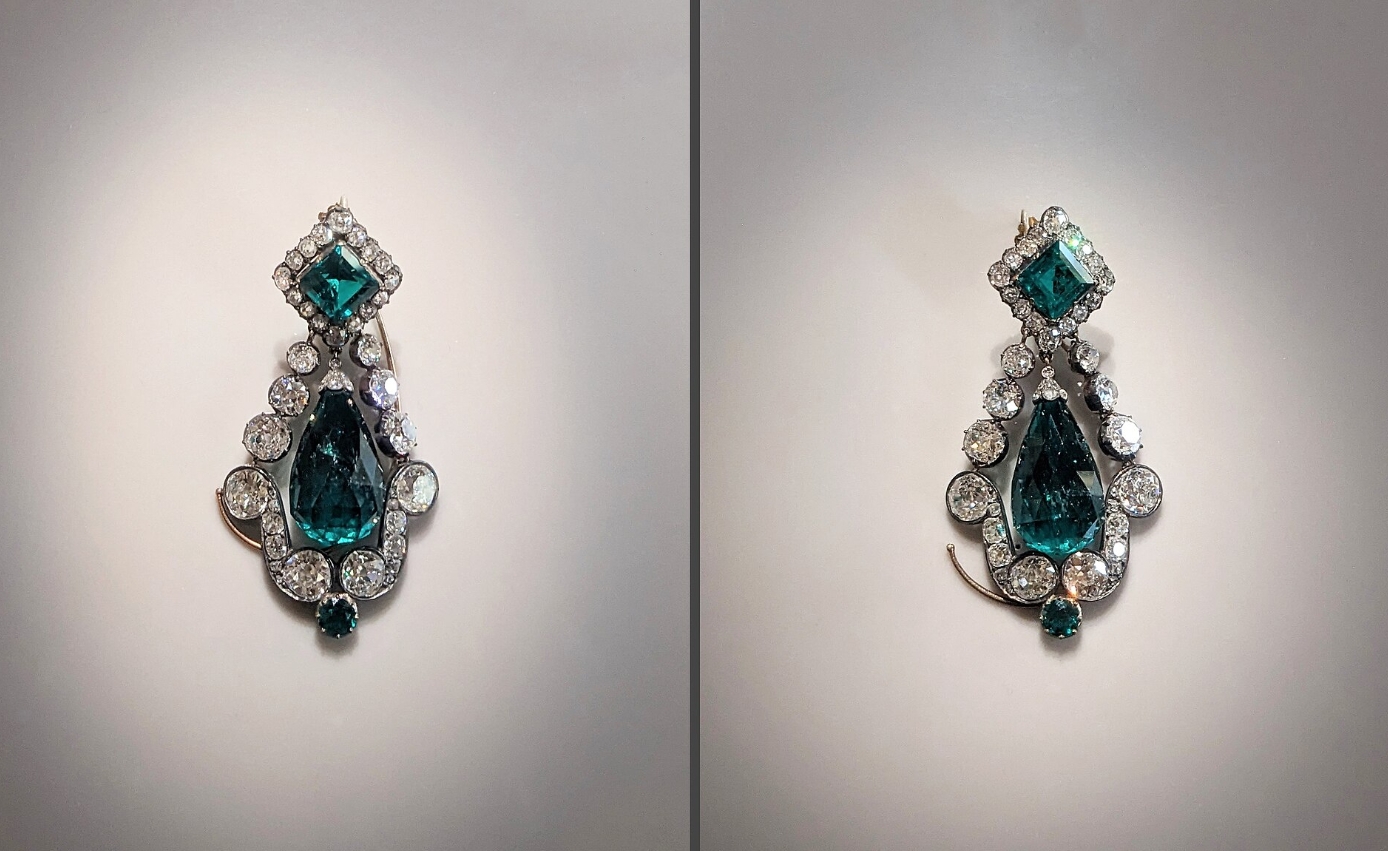 Серьги из парюры императрицы Марии-Луизы. Источник изображения: wikipedia.org. Фото.