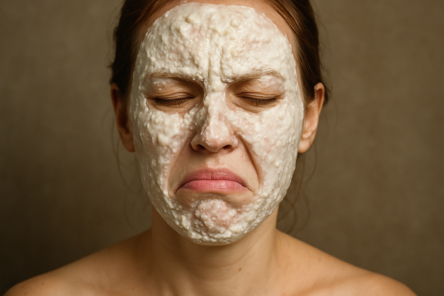 Сначала скисшее молоко лучше использовать на небольшой поверхности кожи, чтобы исключить раздражение. Фото.