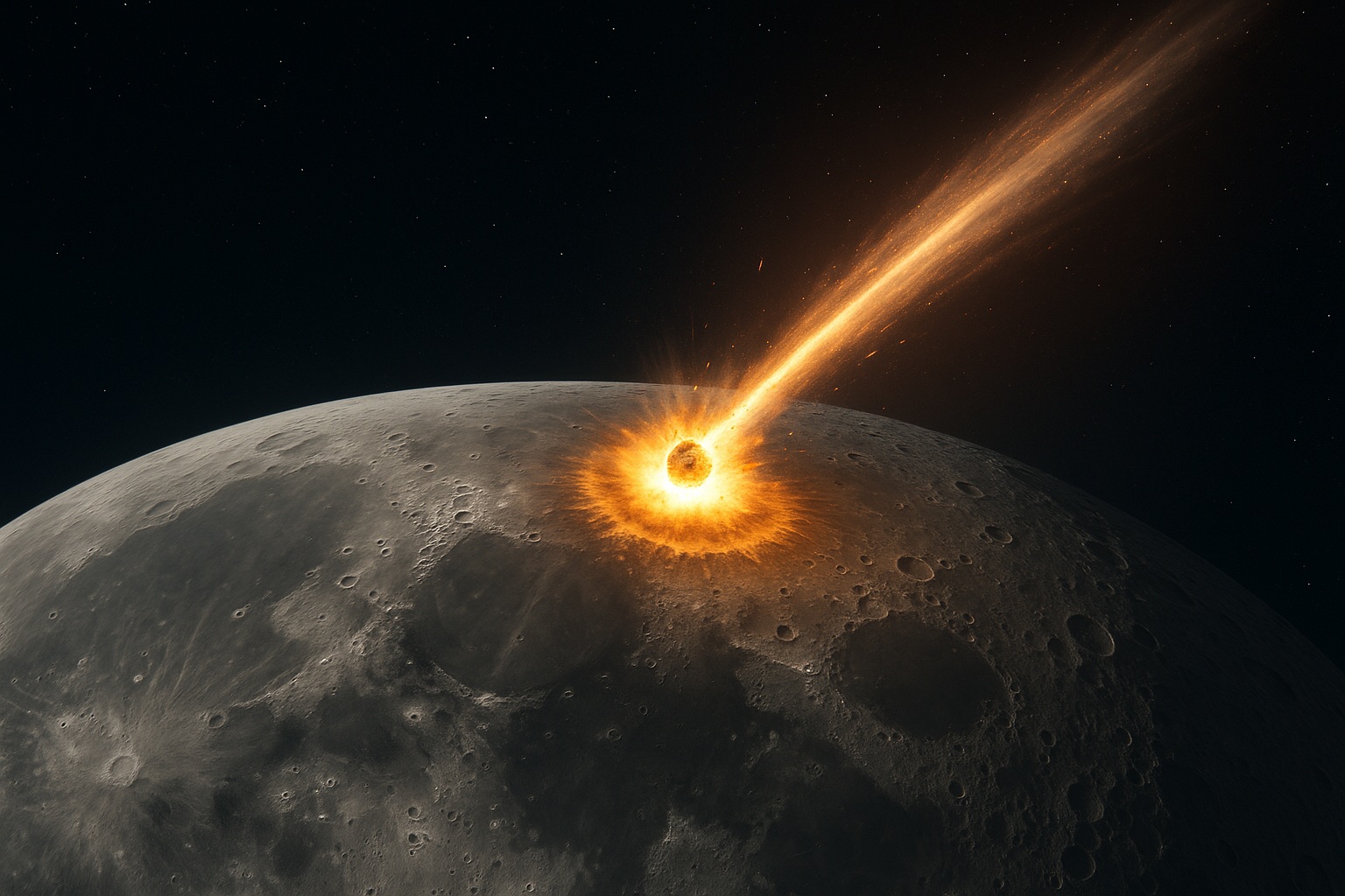 Метеориты падают на Луну регулярно, уж в этом сомнений никаких нет. Фото.