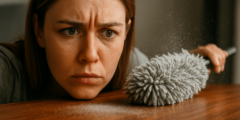 Почему пыль быстро появляется снова после уборки и как с этим бороться? Фото.