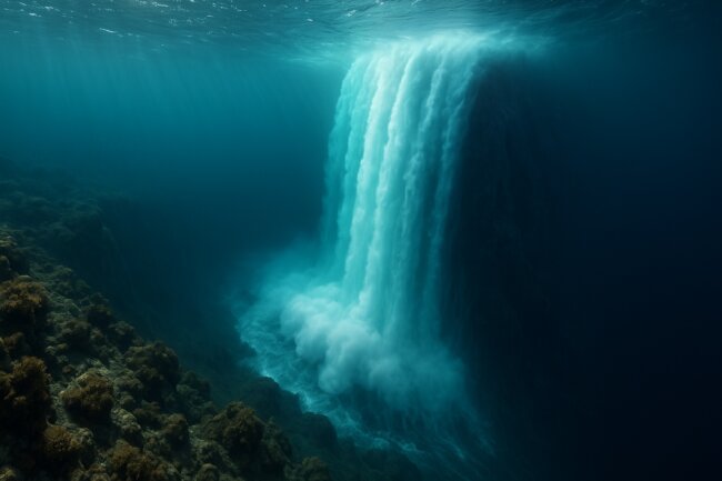 Знаете ли вы, что самый большой водопад в мире находится под водой? Знаете ли вы, что самый большой водопад в мире находится под водой? Фото.