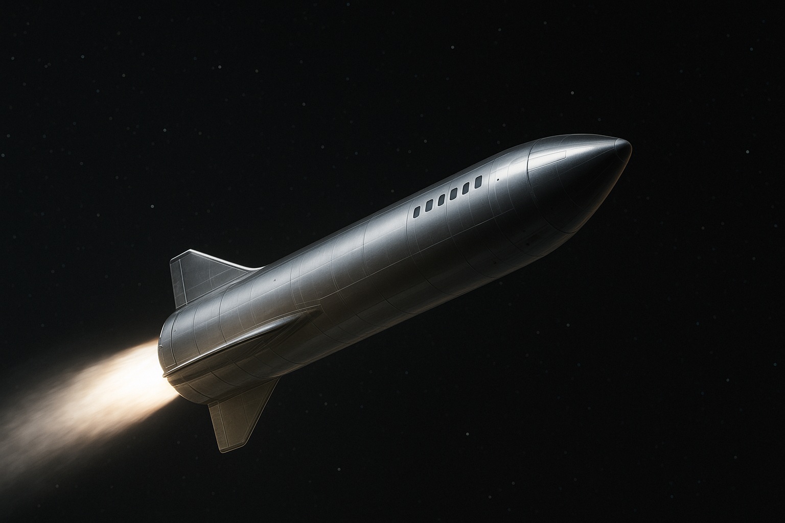 Куда полетит космический корабль Starship. На данный момент с полетом на Уран никто не с правится лучше, чем SpaceX Starship. Фото.